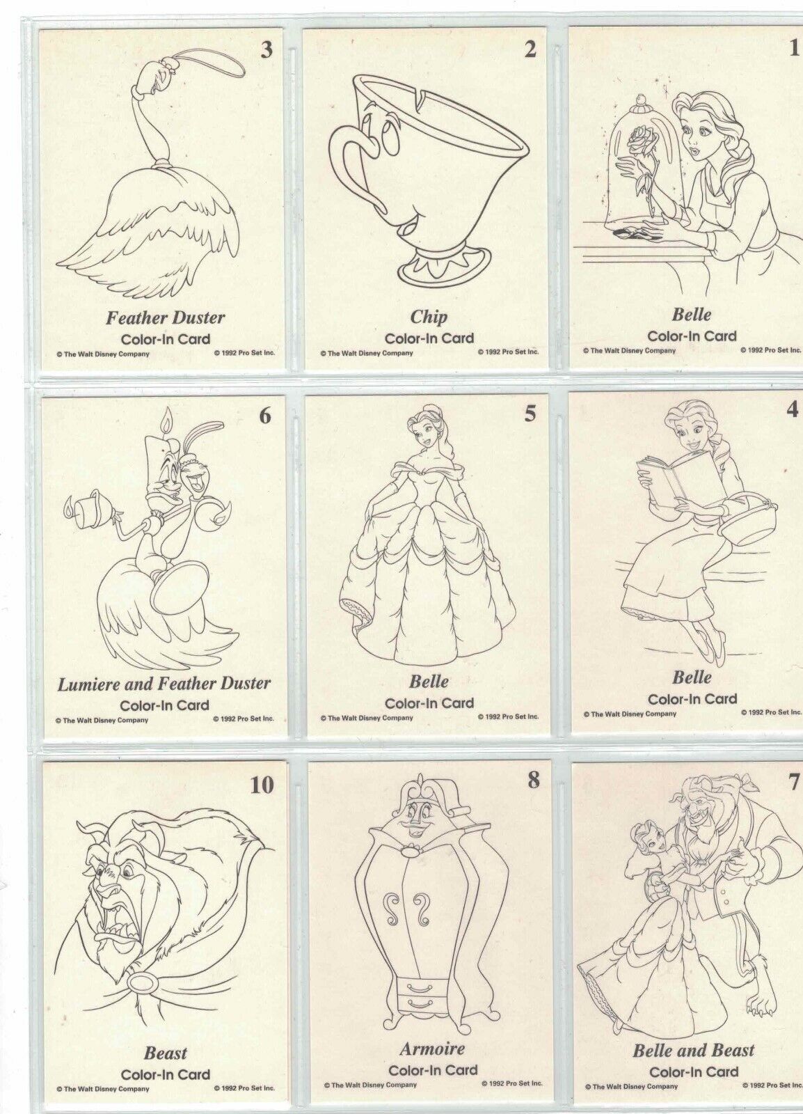 Disney Comics / Cards Drop Down