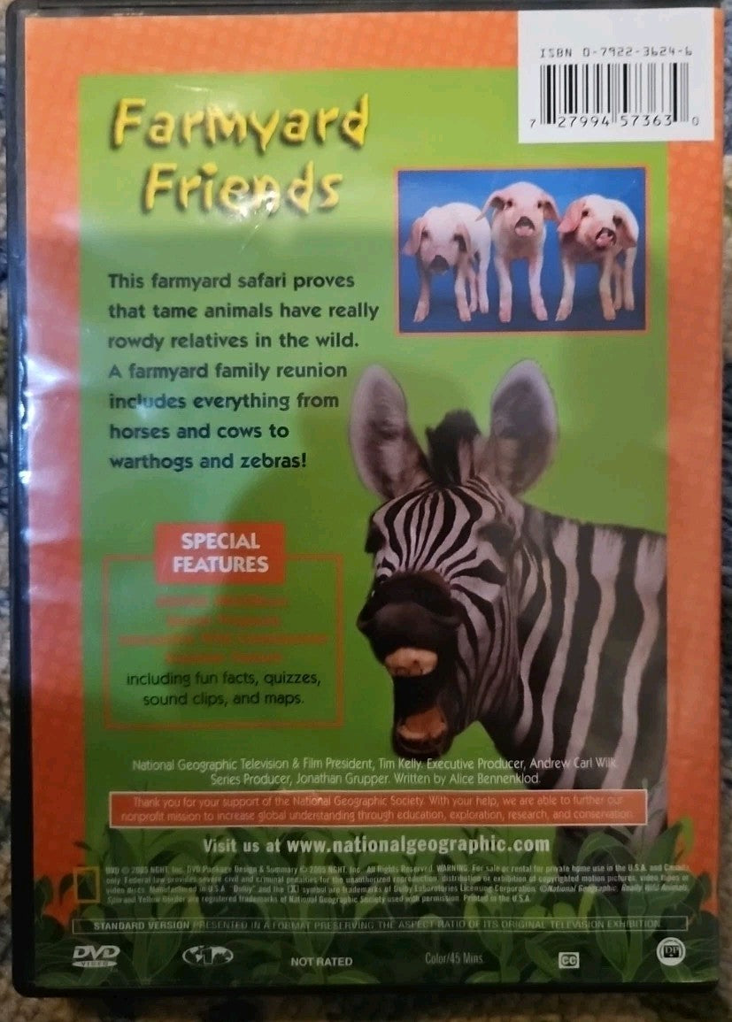 Really Wild Animals: Farmyard Friends (DVD) New Sealed