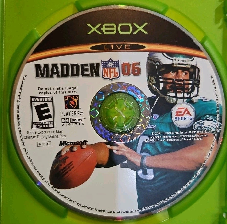 Madden NFL 06 (Microsoft Xbox, 2005) Tested. No Scratches. New Case