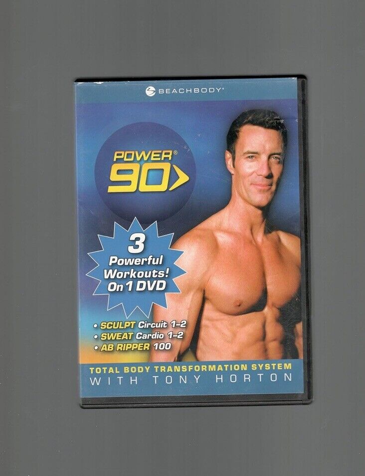 Power 90 Tony Horon (DVD, 2005) Sculpt Sweat Ab Ripper Total Body Transformation