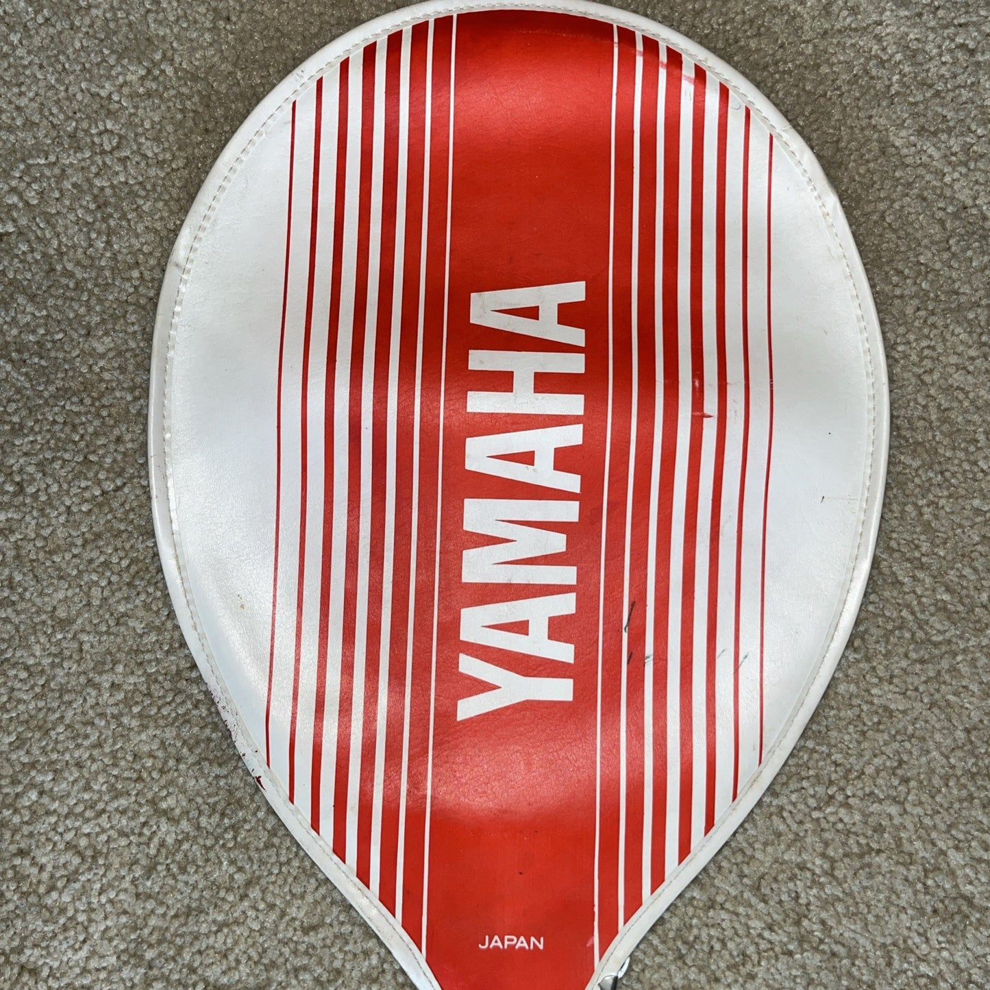 VIntage Jason Empire Add In Tennis Racket 4-3/8. W/Yamaha Vinyl Zipper Case