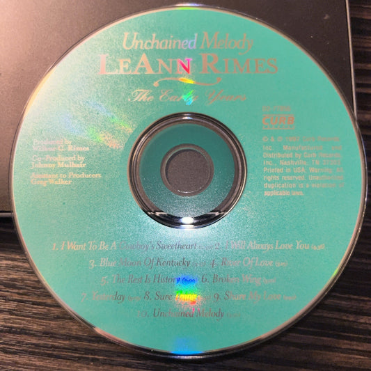 Unchained Melody Leann Rides (CD) Disc Only