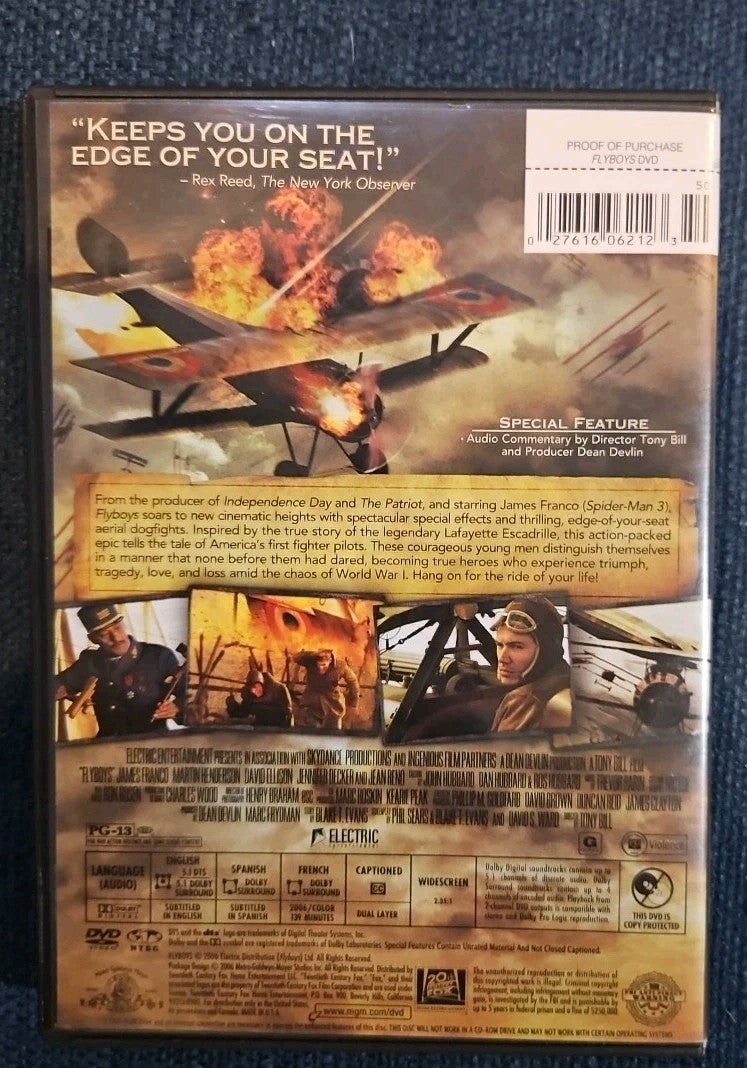 Flyboys (DVD, 2006)