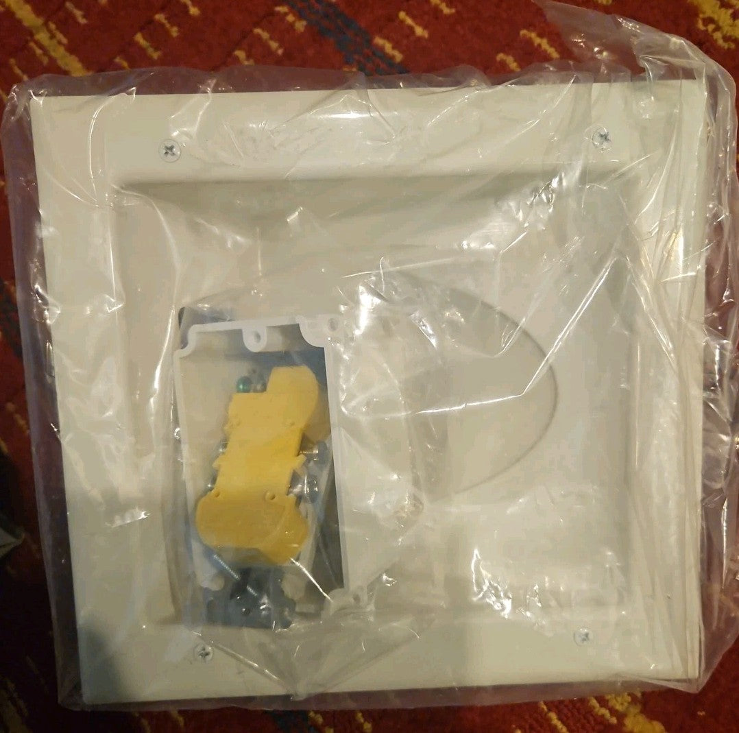 Commercial Electric Low Voltage Media Plate Duplex Receptacle New Open Box
