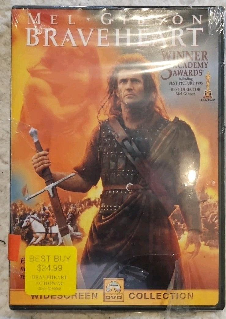 Braveheart (DVD, 2000, Sensormatic - Widescreen) Brand new sealed.