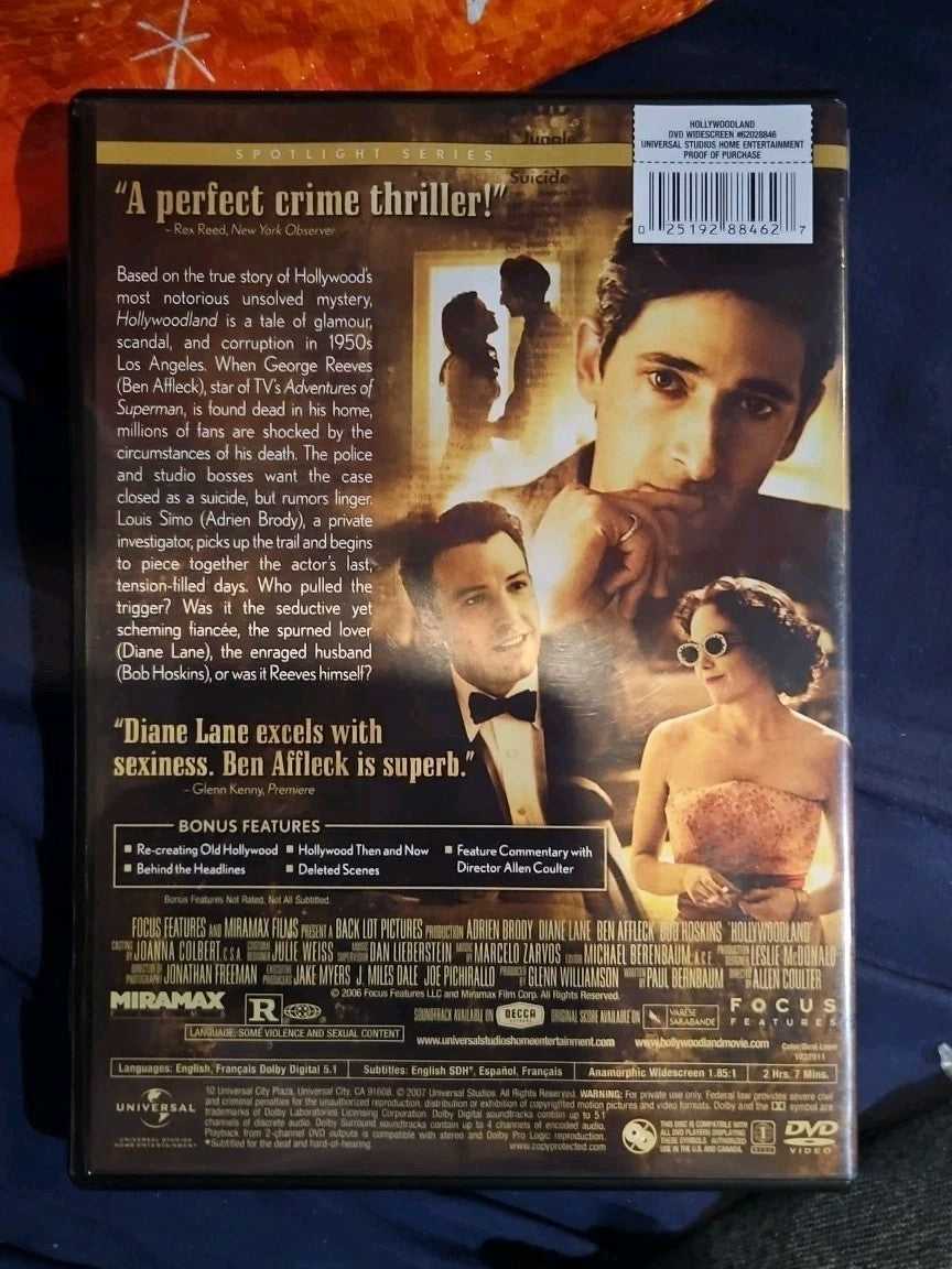 Hollywoodland (DVD, 2006)