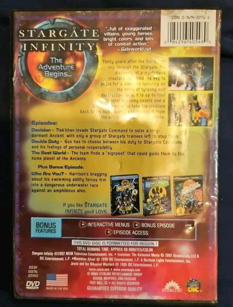 Stargate Infinity - The Adventure Begins (DVD) Tested