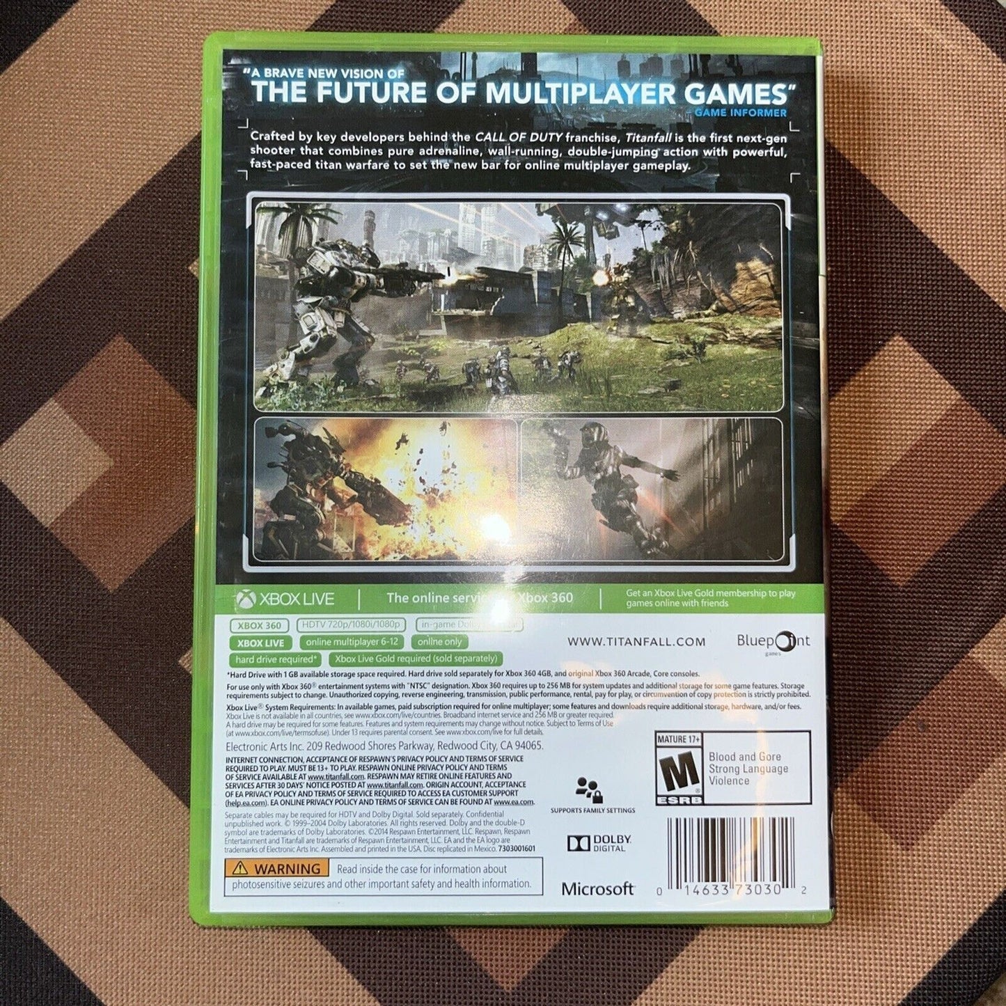 Titanfall (Microsoft Xbox 360, 2014) NEW CASE.TESTED. NO SCRATCHES. RESEALED.