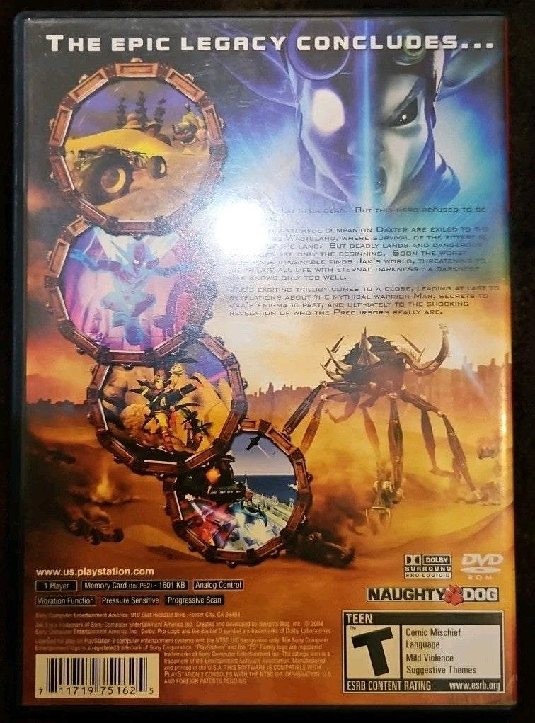 Jak 3 III (Playstation 2 PS2) No Game.  Case + Manual Only.