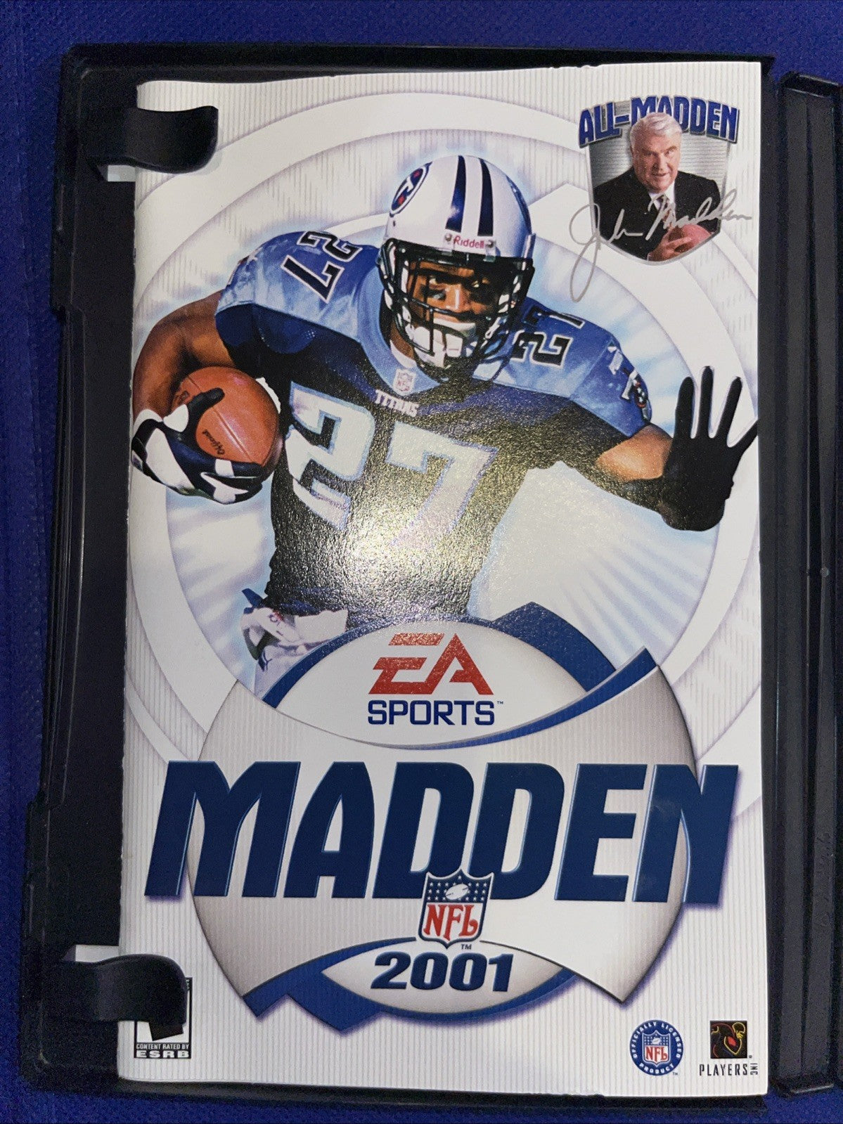 Madden 2001 Football (PS2) Original Case + Manual + Reg Card + Tested Disc. Mint