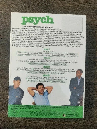 Psych: The Complete First Season (DVD) Tested, Sealed