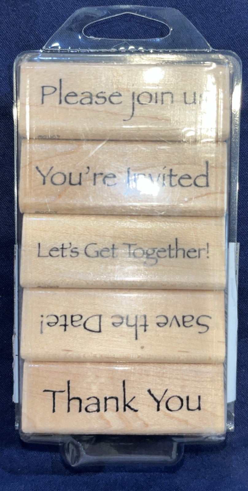 Rubber Stamp Set Party Invitations Crafting Card Making