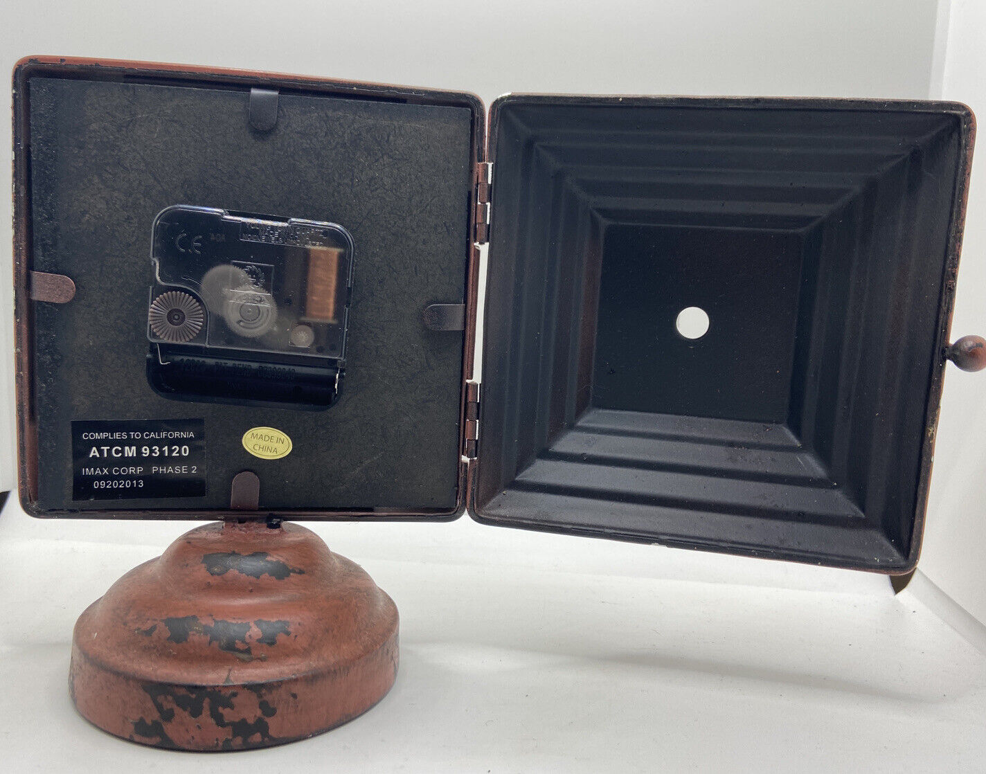 Imax Paris Metal Clock - Rustic Subdued Style 7.5 " Tall