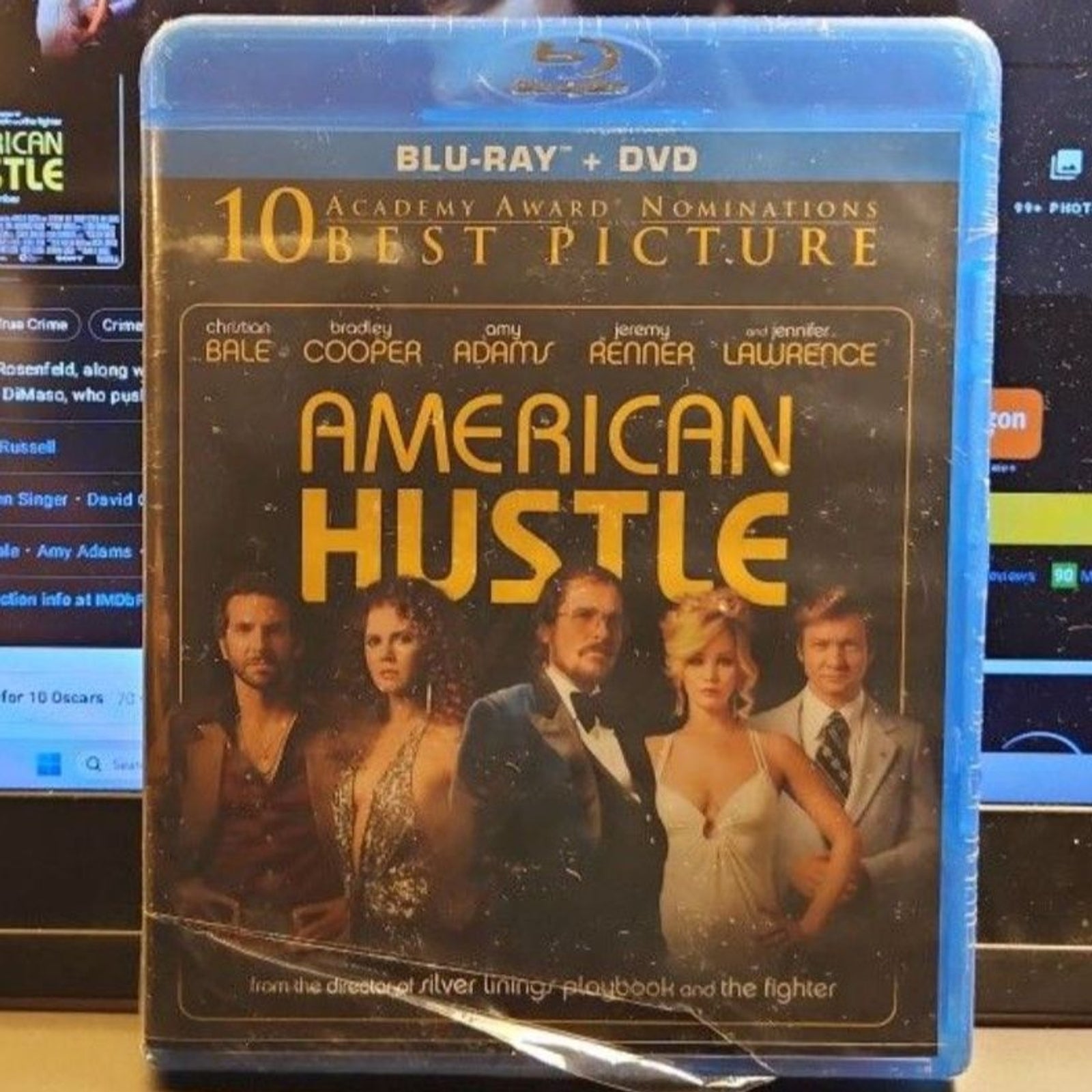 American Hustle (Bluray + DVD) Factory Sealed