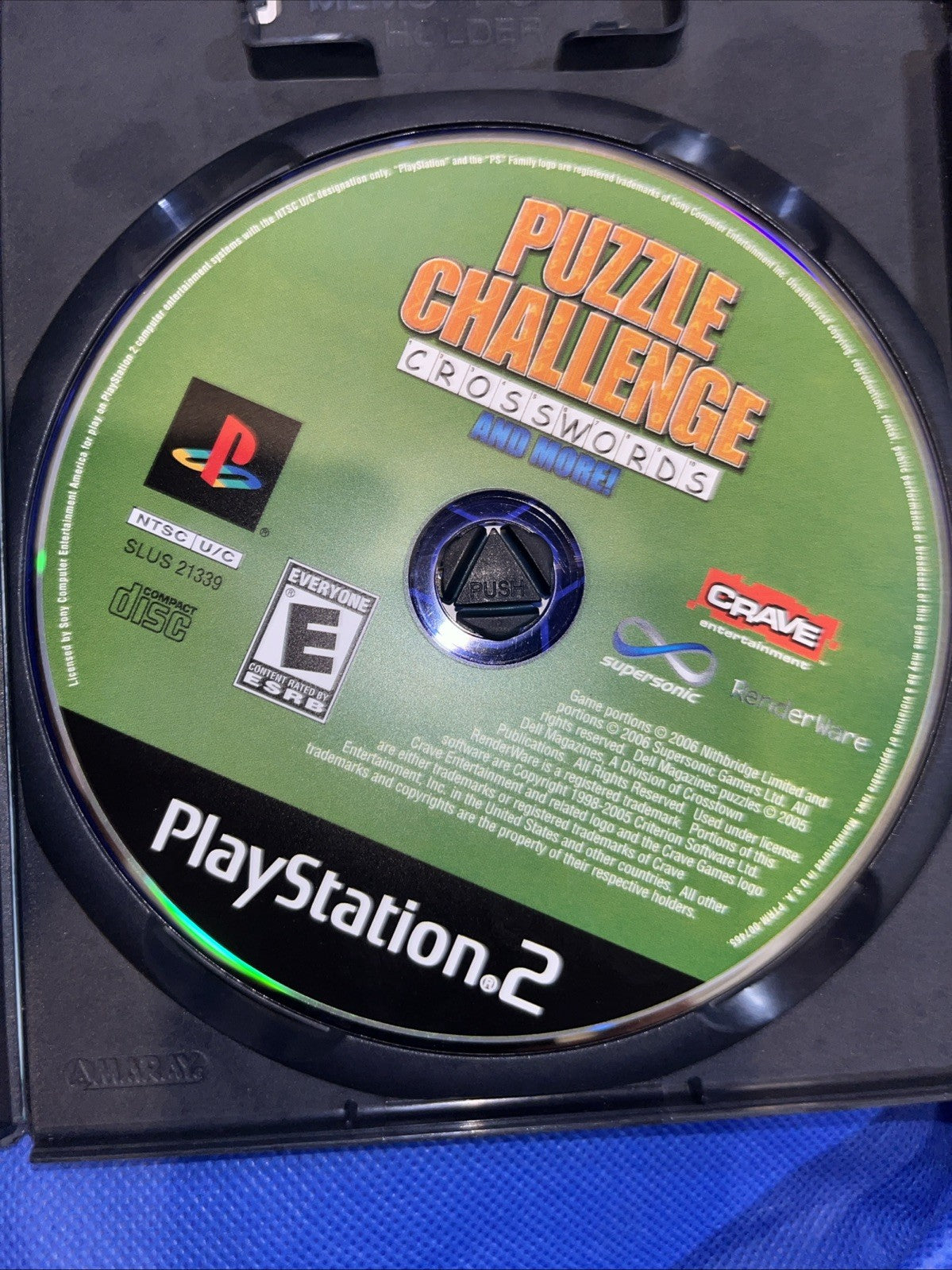 Puzzle Challenge: Crosswords & More (PS2) Mint. Tested. No Scratches. New Case.