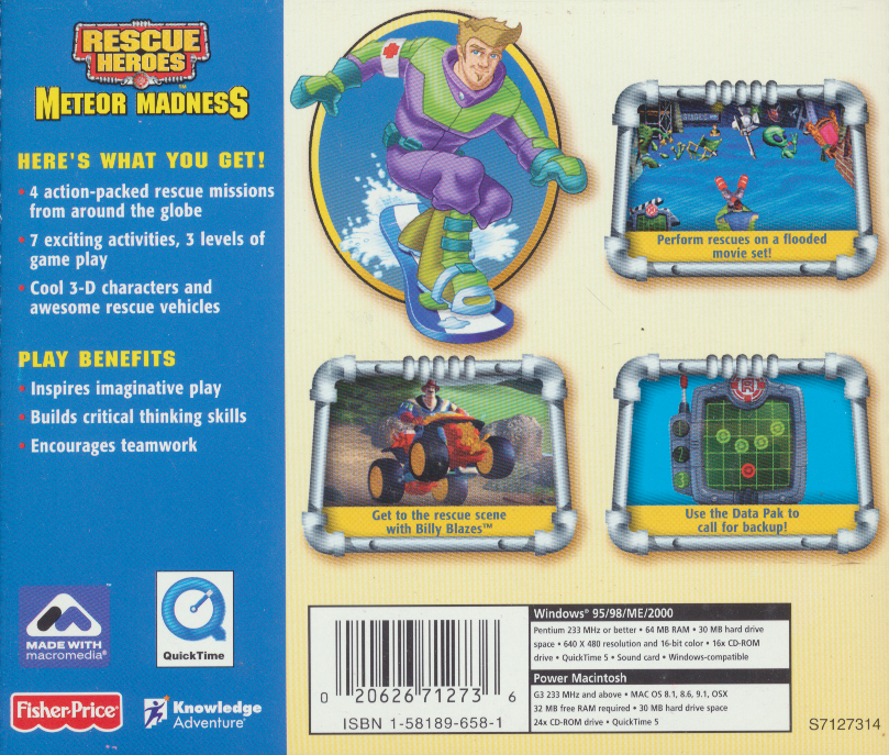 Fisher-Price Rescue Heroes: Meteor Madness (Windows/Mac, 2002)