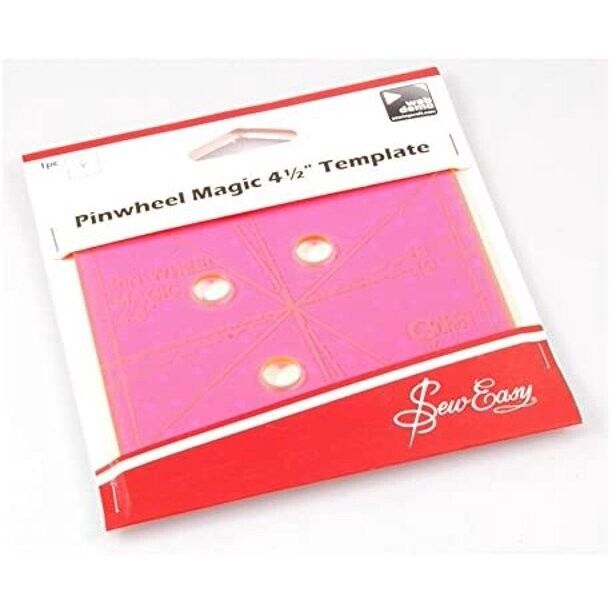 Sew Easy Pinwheel Magic 4 1/2 inch Quilting Template