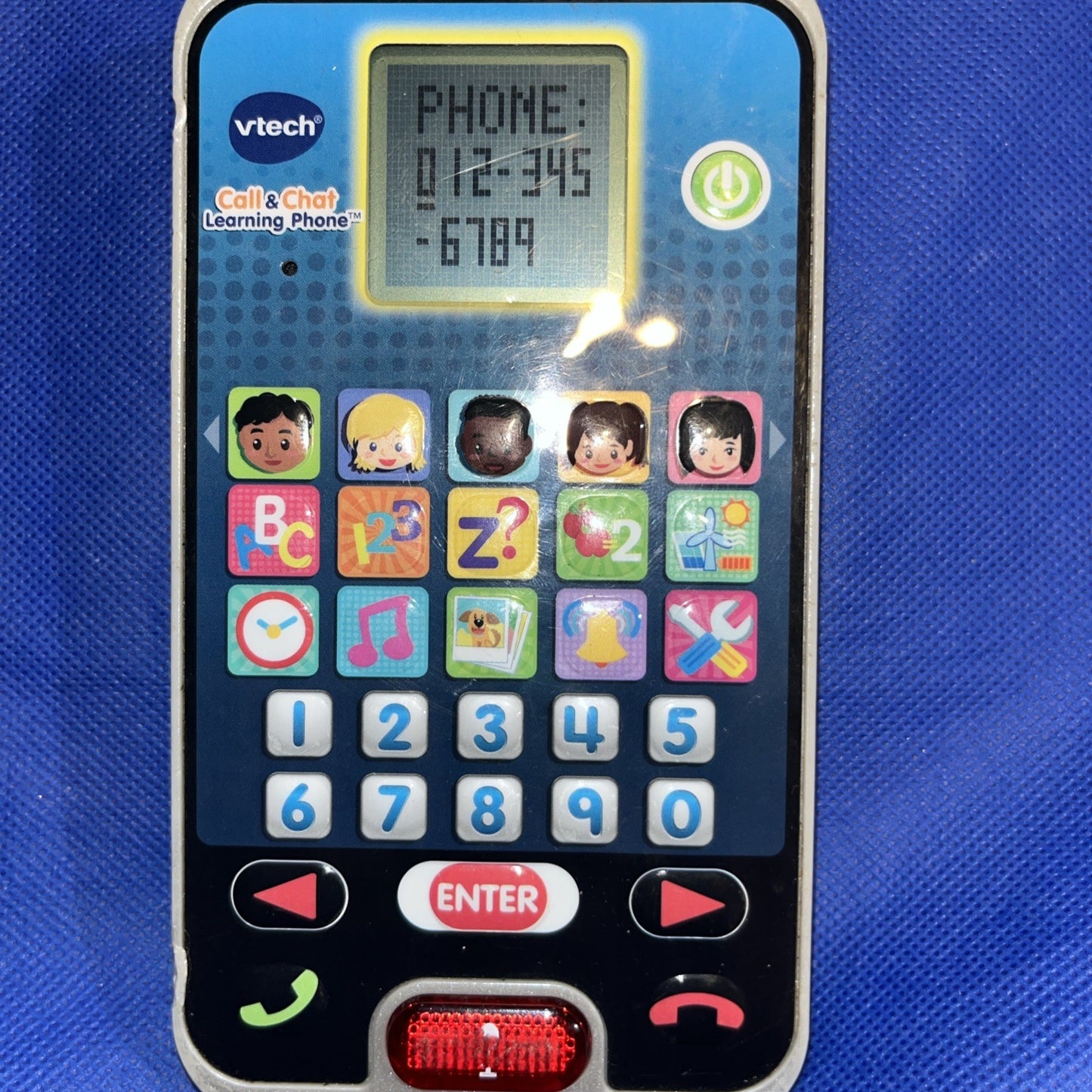 VTech Call and Chat Learning Phone 10 Games & Learning Apps WORKS! 