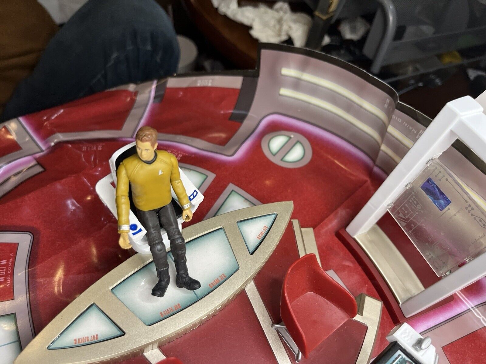 Star Trek USS Enterprise Bridge Playset with Captain Kirk & Old Spock Figure