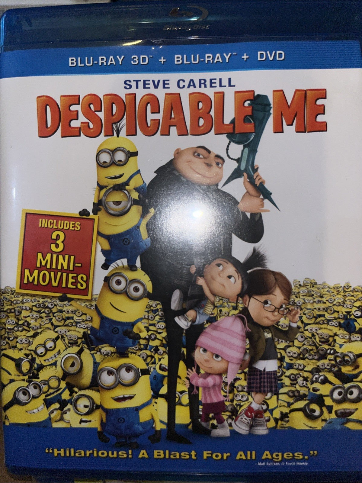 Despicable Me (Blu-ray 3D, 2010) Tested.