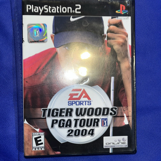 Tiger Woods PGA Tour 2004 (PS2) Original Case + Manual + Tested Disc