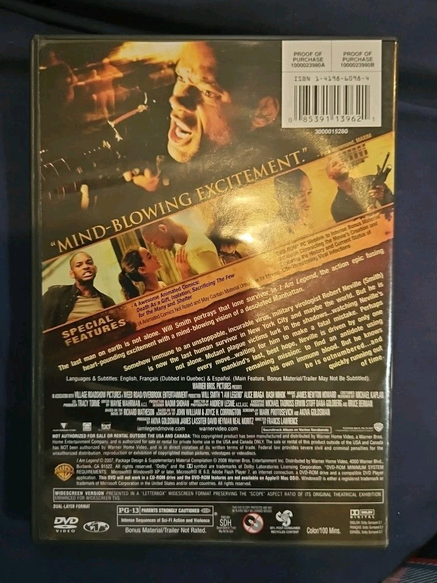 I Am Legend (DVD, 2007)