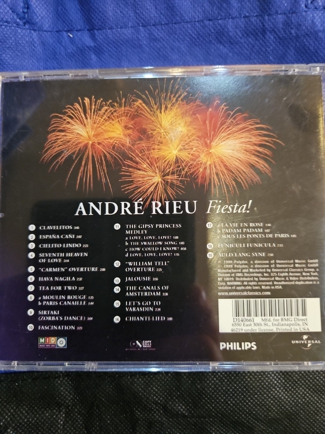 Fiesta by André Rieu (CD, 2001)