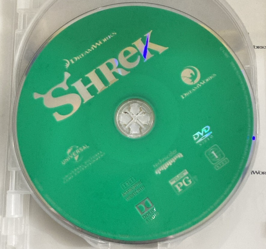 Shrek (DVD) Disc Only.  Tested. NO scratches.