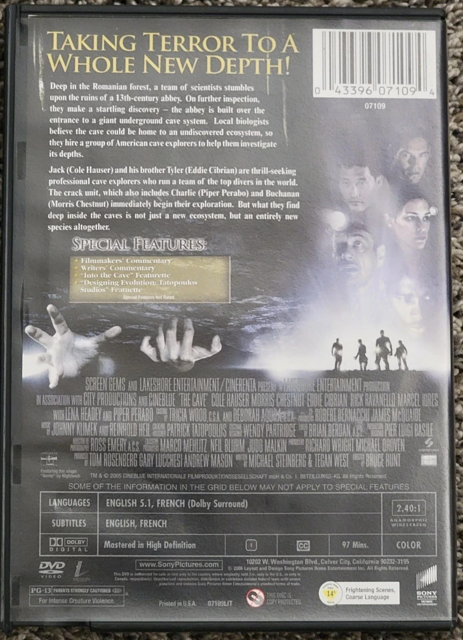 The Cave (DVD)  Tested. New Case