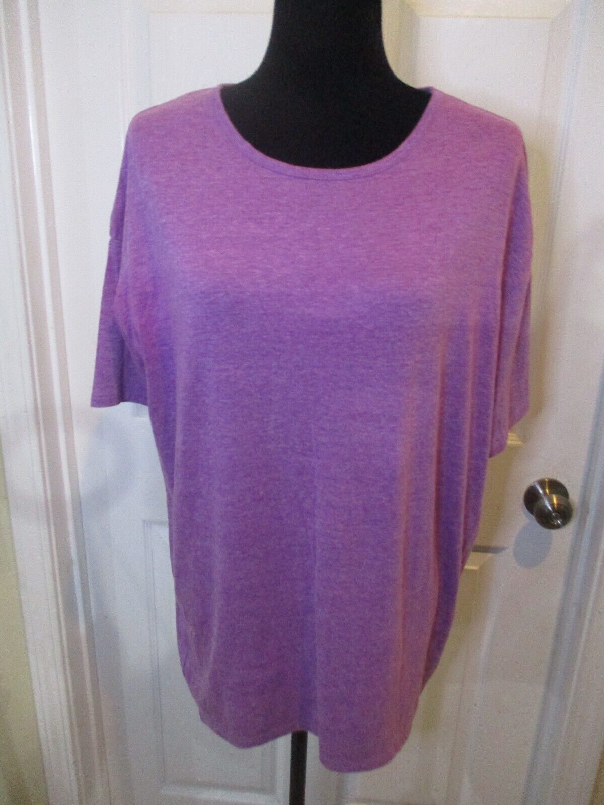 LuLaRoe Irma Heathered Purple Tunic XXS NWOT