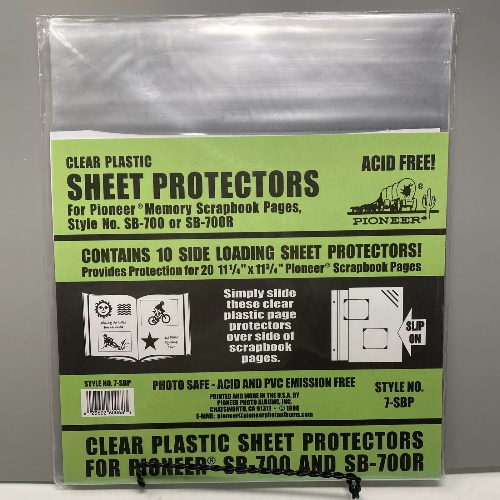Pioneer 7-SBP Sheet Protectors 10 Pack for SB-700 SB-700R Album 11.25"x11.75"