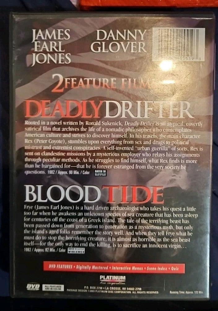 Deadly Drifter/Blood Tide (DVD, 2007)