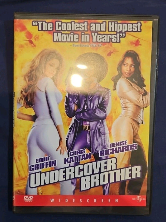 Undercover Brother (DVD, 2002) Slimcase. Artwork Cropped. Tested.