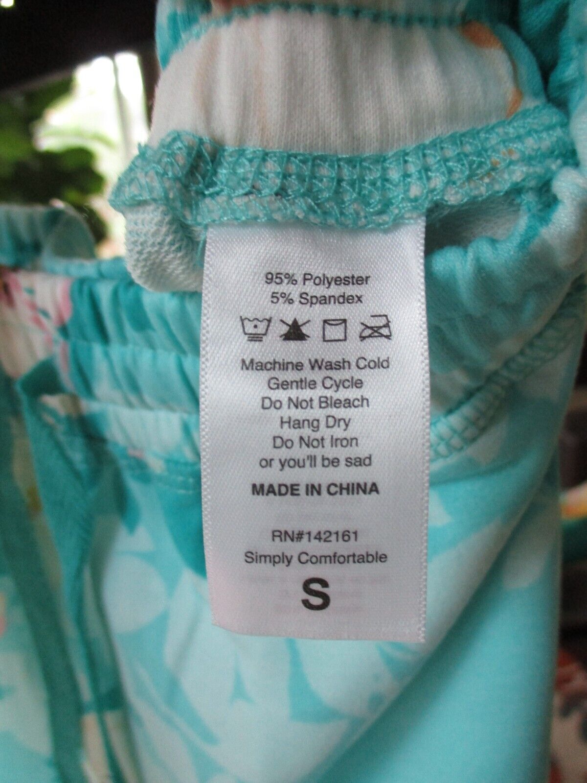 LuLaRoe NWOT SMALL Jax Aqua with White and Pink Floral Joggers Sweatpants