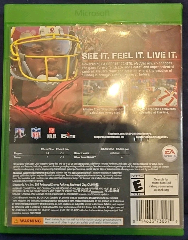 Madden NFL 25 - Xbox One. Tested. No Scratches. New Case. Resealed.