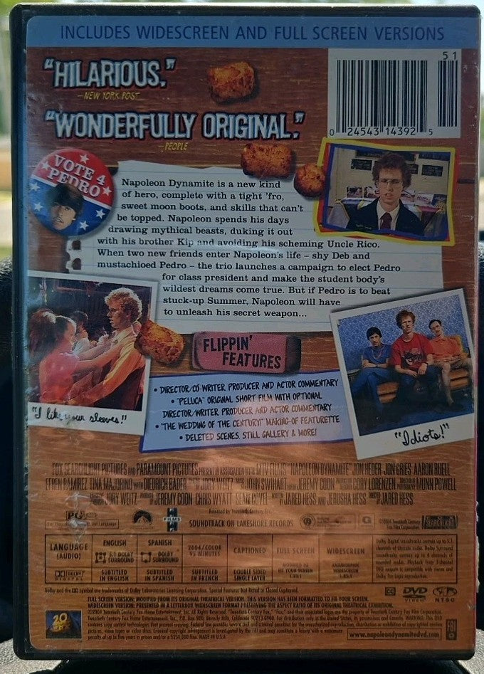 Napoleon Dynamite (DVD, 2004) Tested