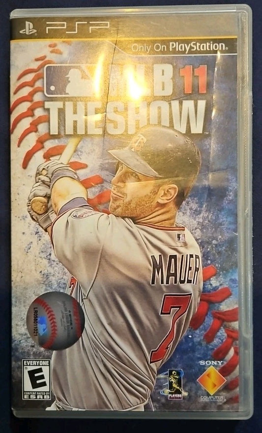 MLB 11: The Show (Sony PSP, 2011) Case + Artwork + Manual **NO GAME**