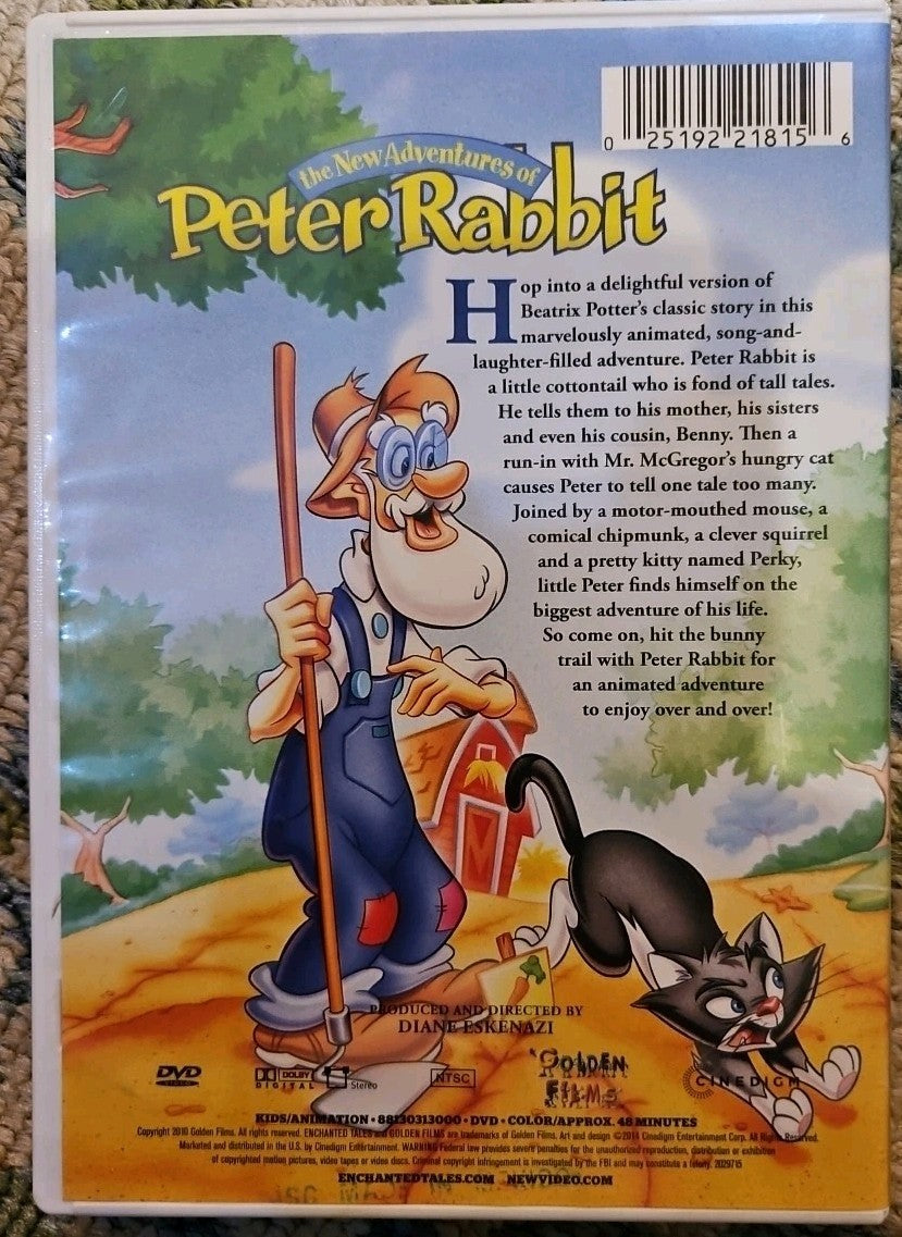 Enchanted Tales: the New Adventures of Peter Rabbit (DVD) New Sealed