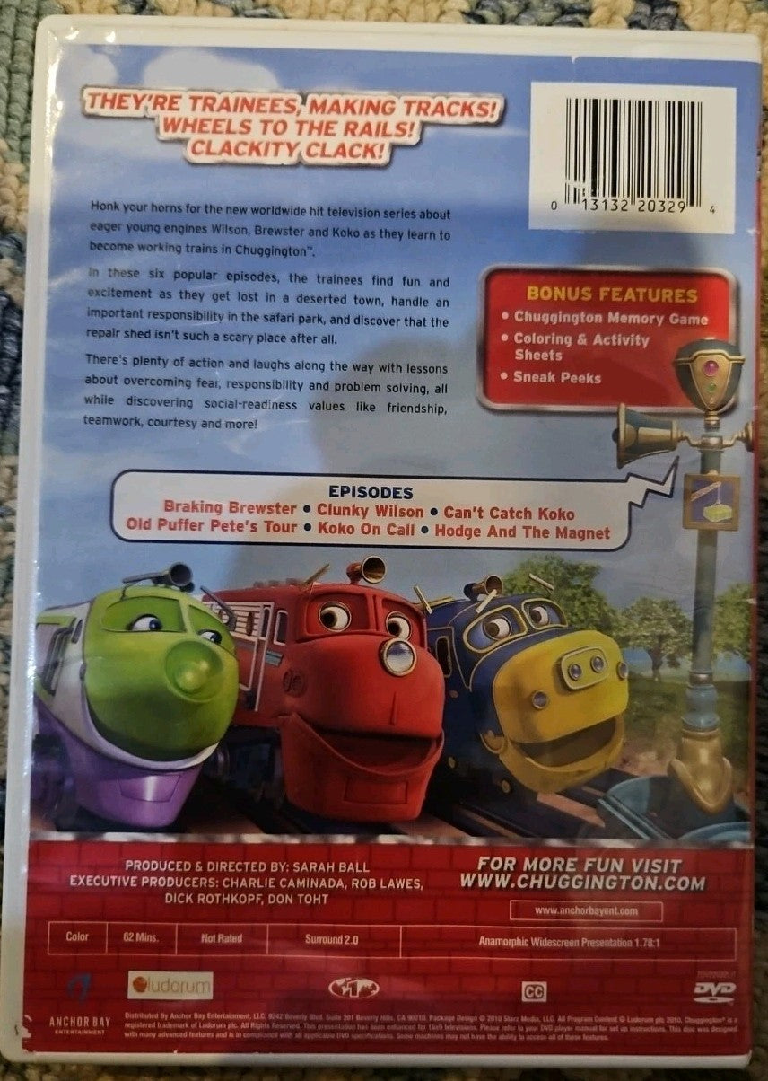 Chuggington: Let’S Ride the Rail (DVD, 2011)  Tested. New Case. Resealed