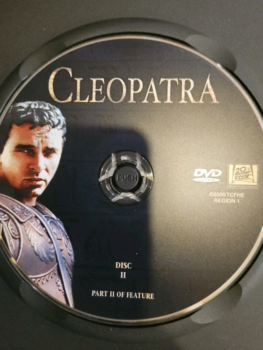 Cleopatra Elizabeth Taylor DVD 1963 3 Disc Set Slimcase. Cropped Sleeve