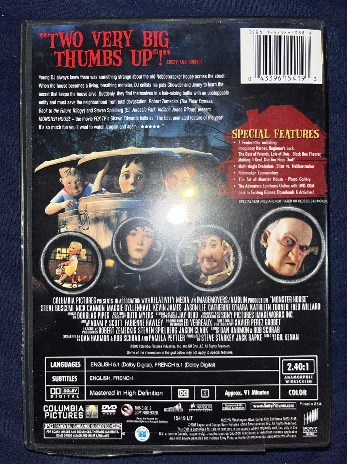 Monster House (DVD, Widescreen) Sealed