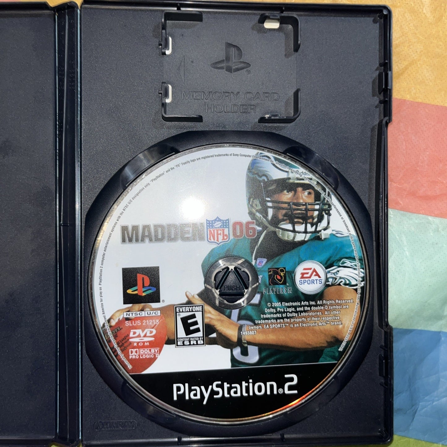 Madden NFL 06 (PS2) Tested. No Manual. Staining On Insert. See Pics