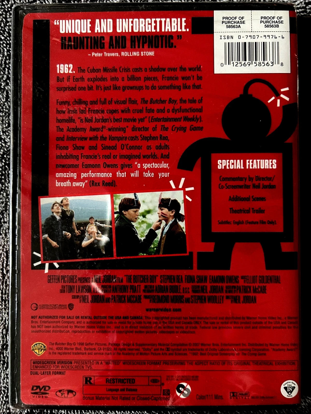 The Butcher Boy (DVD 1998) Tested. New Case
