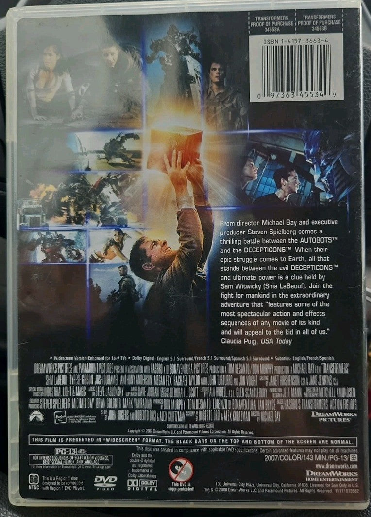 Transformers (DVD, 2007) Sealed