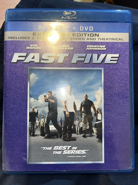 Fast Five (Blu-ray, 2011) New. No Digital Download