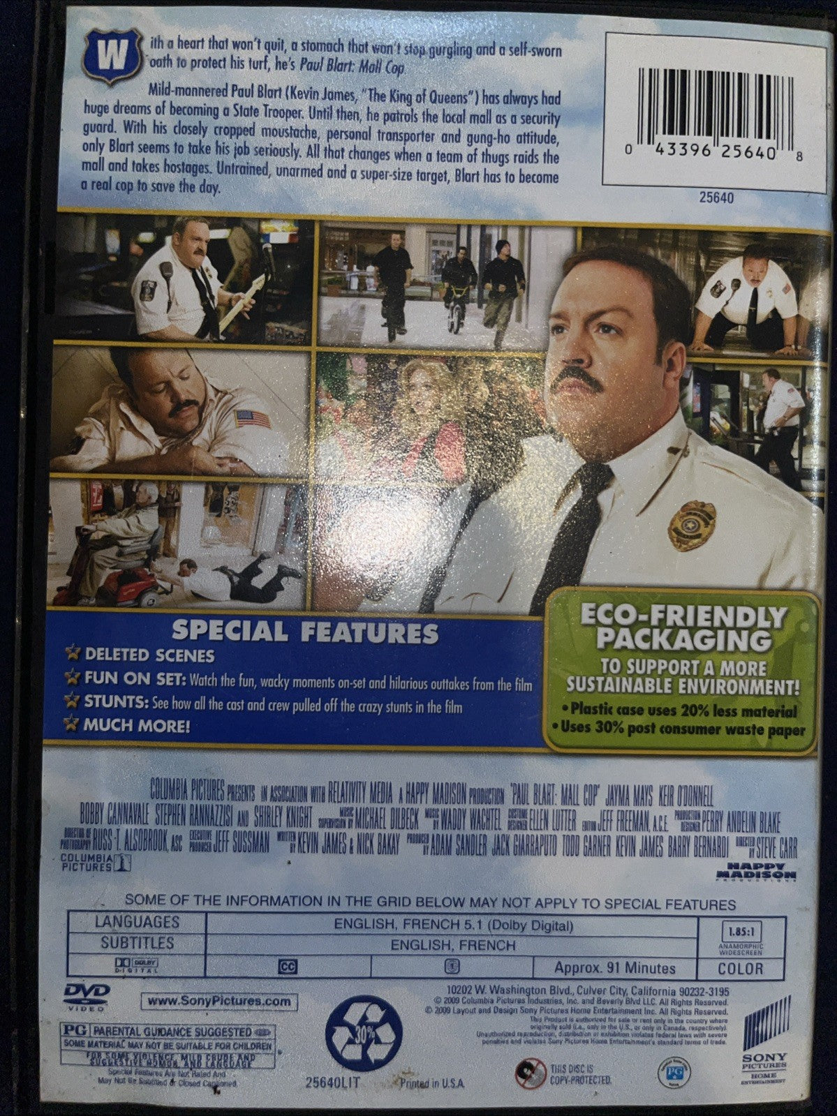 Paul Blart: Mall Cop (DVD) Tested. New Case. Resealed