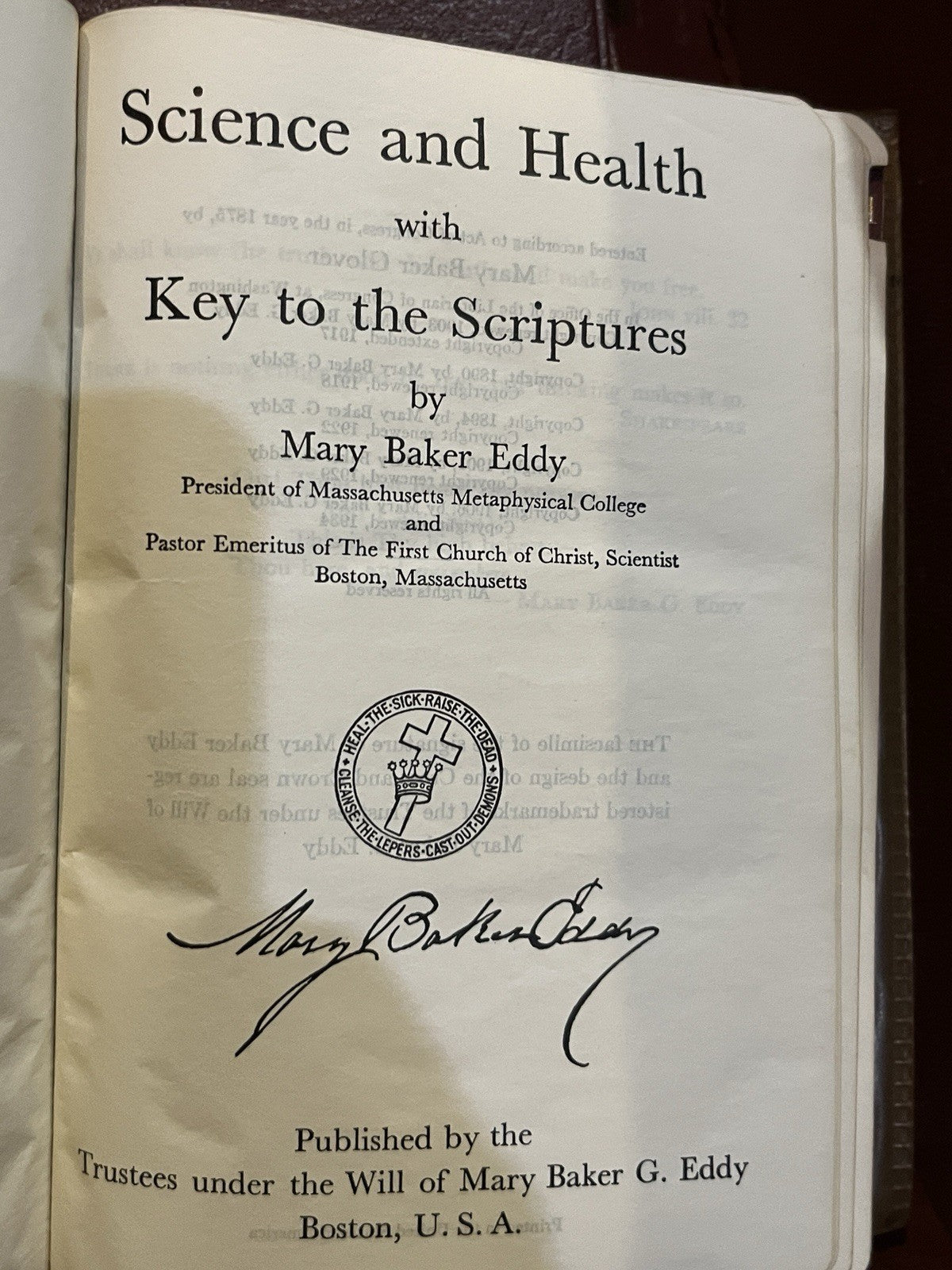 Holy Bible / Science And Health With Key To The Scriptures (Soft Cover) In Case