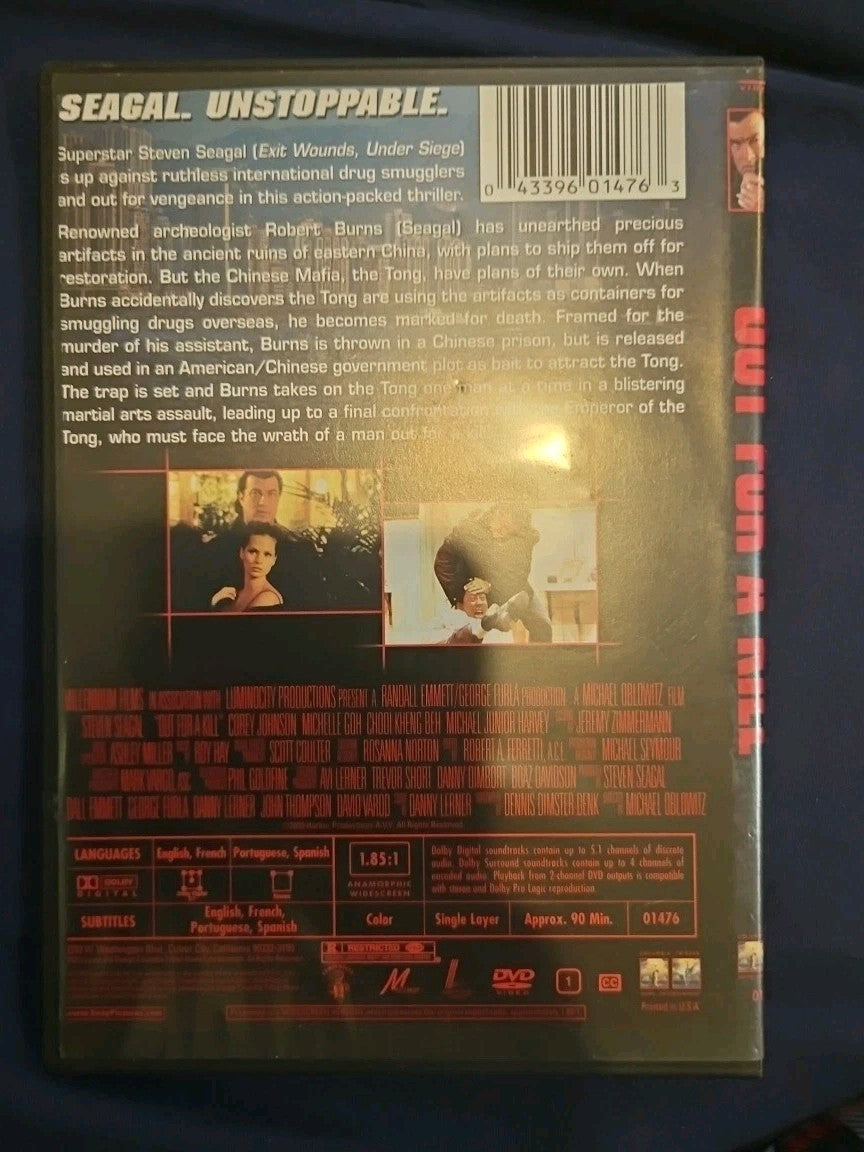 Out for a Kill (DVD, 2003) Slimcse. Artwork Cropped. Tested