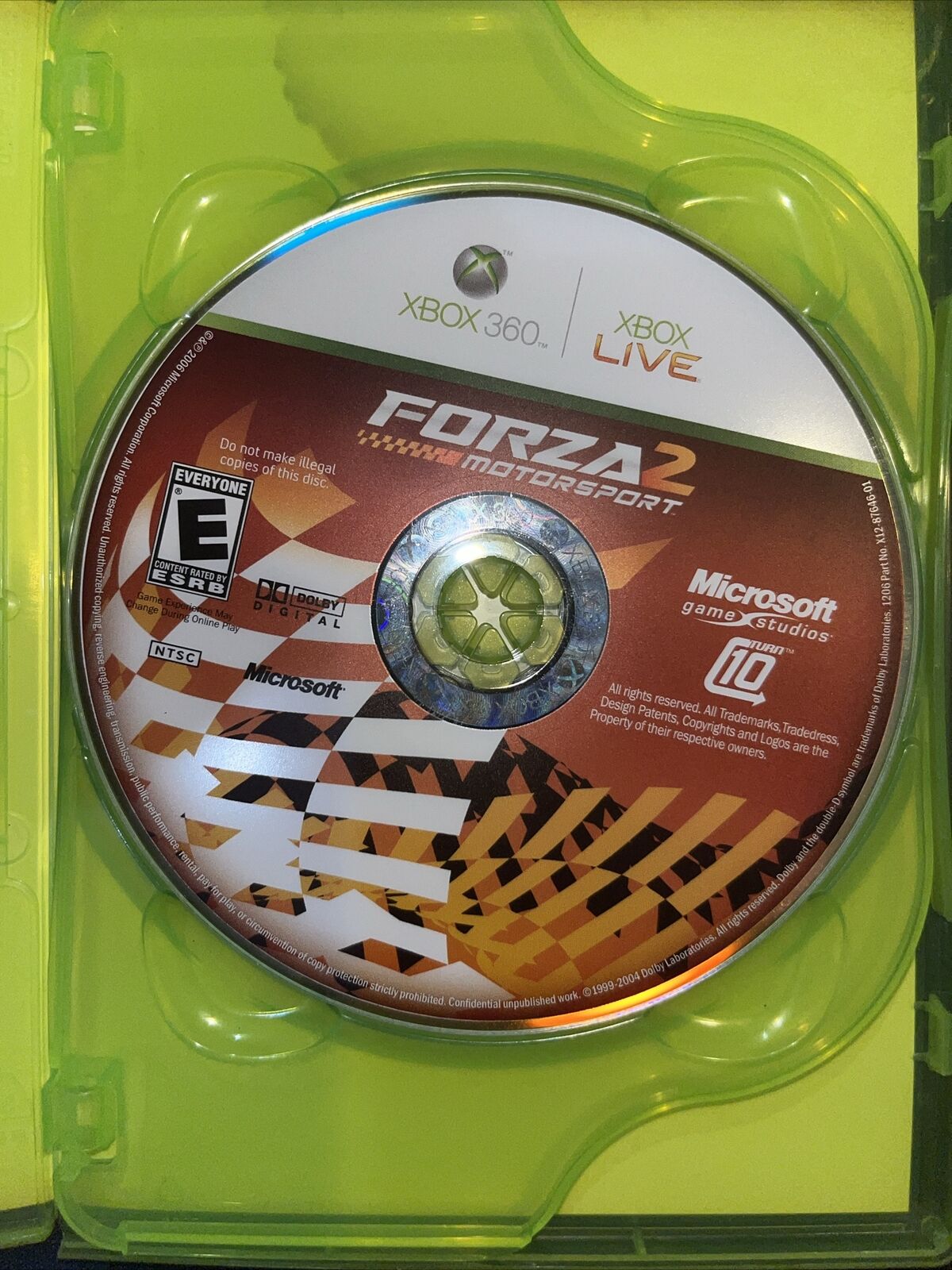 Marvel: Ultimate Alliance/Forza Motorsport 2 (Xbox 360) Stained Cover Art.