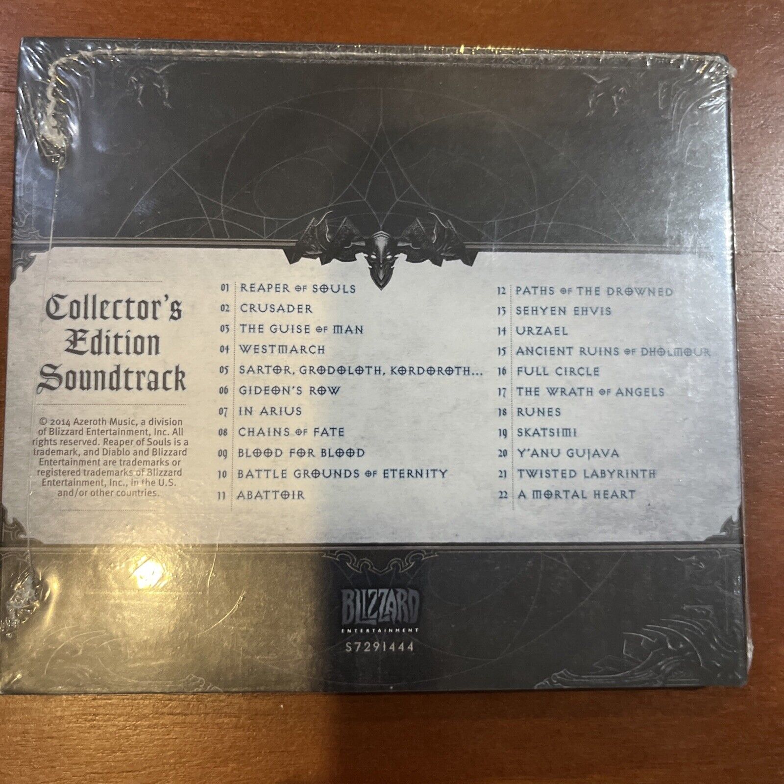 Diablo Reaper Of Souls - Collectors Edition Soundtrack (Audio CD 2006) Brand New